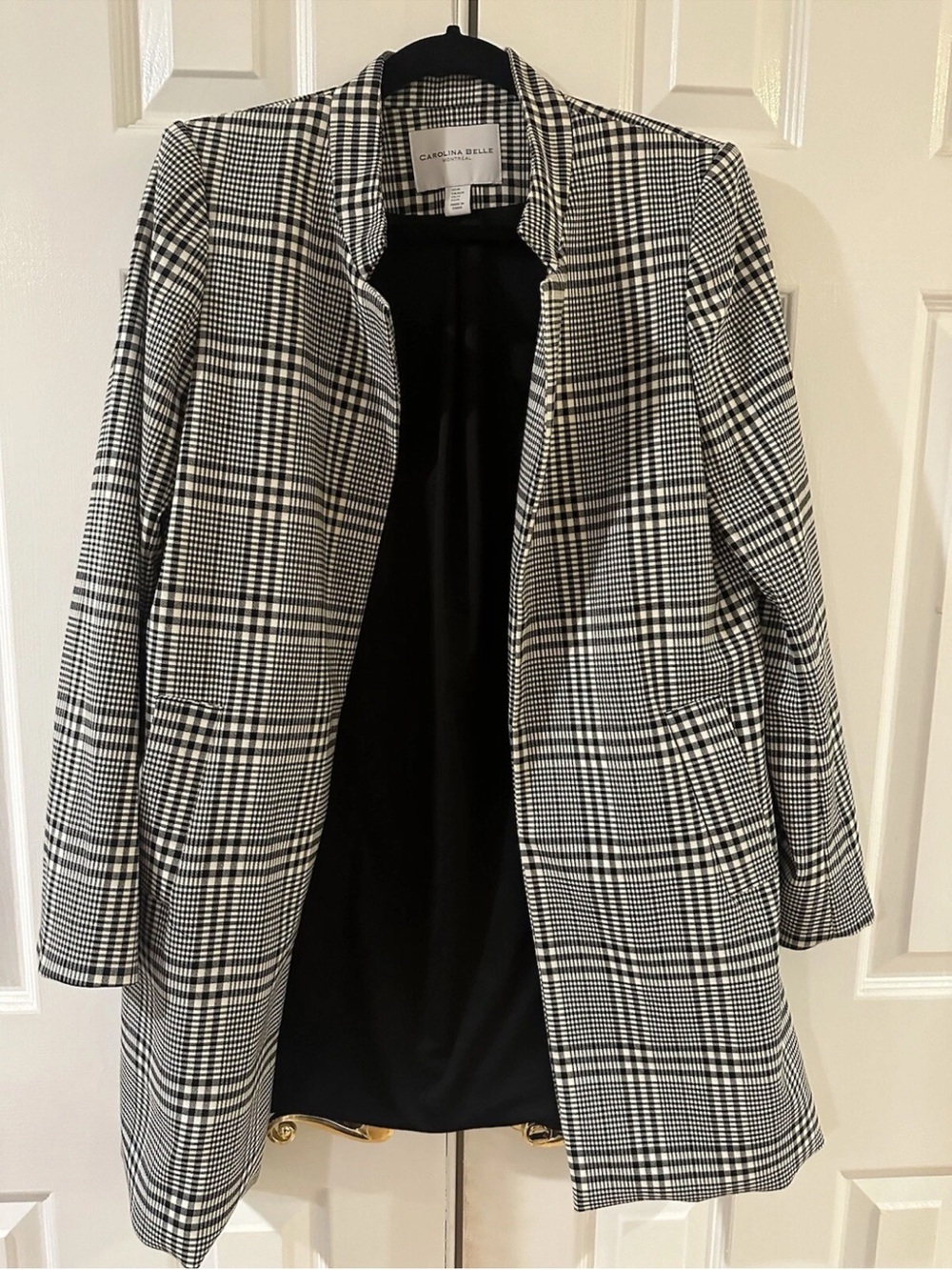 Carolina Belle Montréal Plaid Blazer